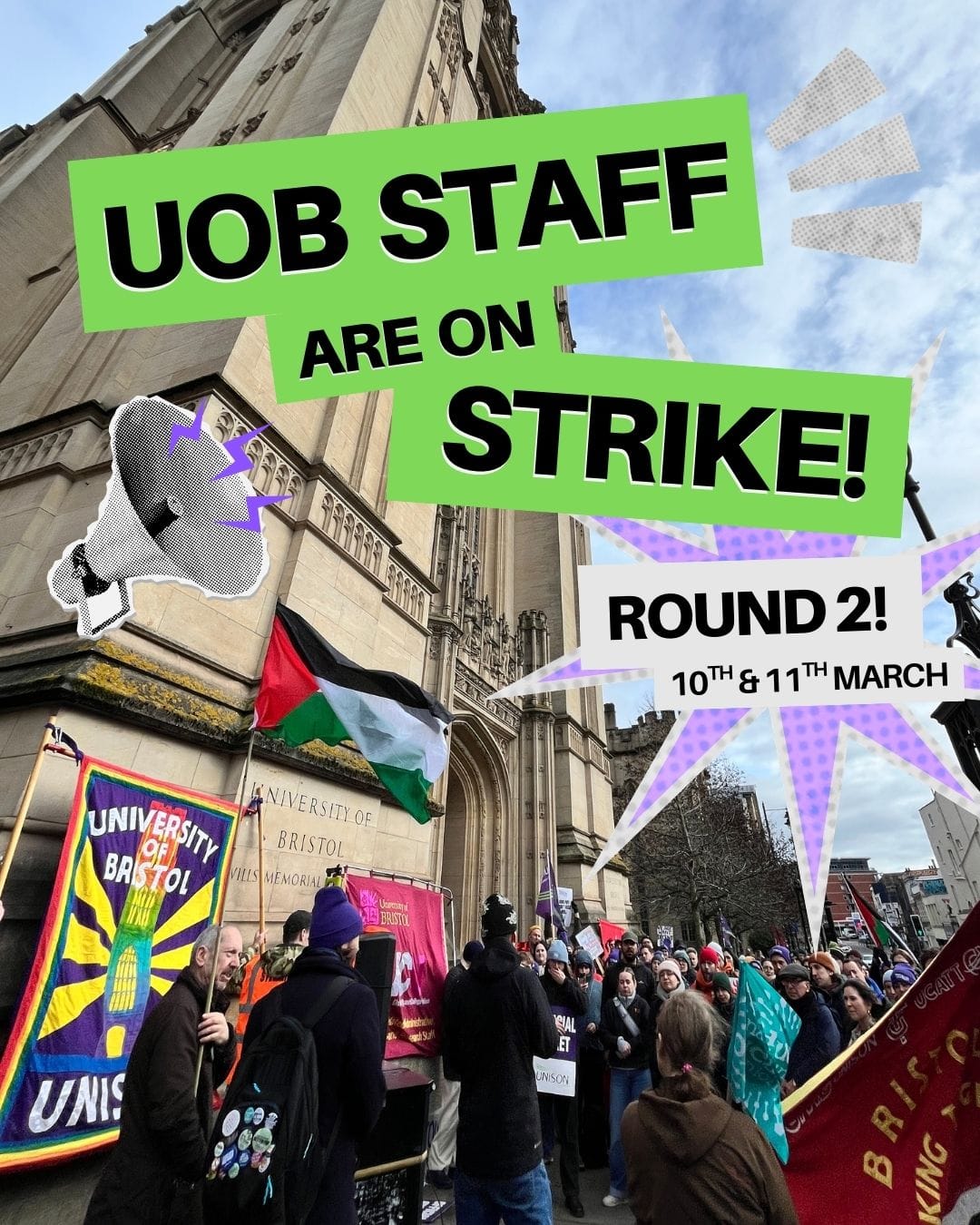 UoB Staff are back on Strike! 10th-11th march
